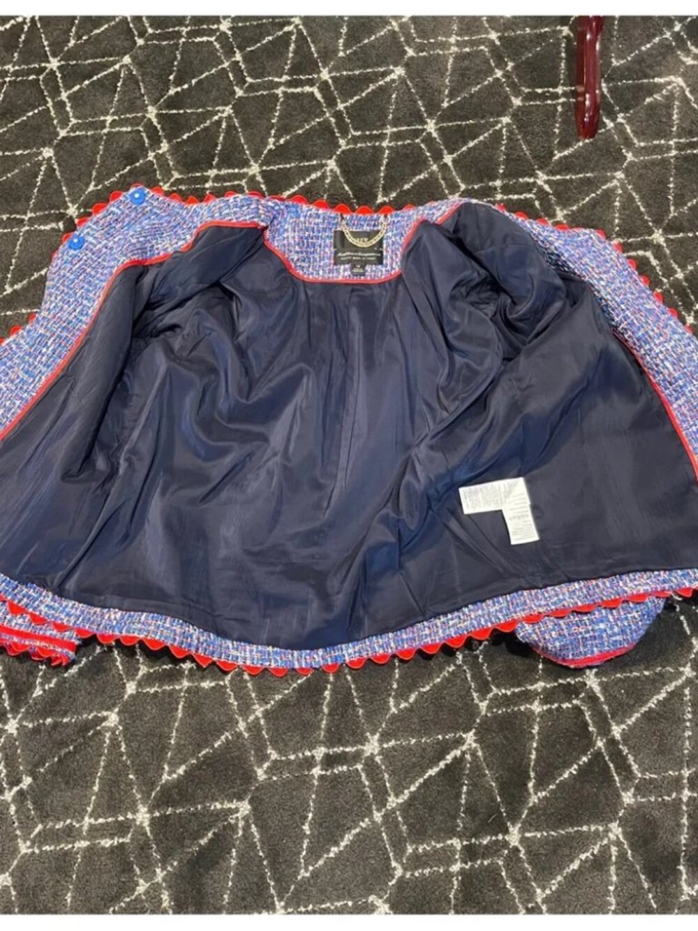 J Crew Lady Jacket in Autumn Blue Tweed 6 - Picture 7 of 7